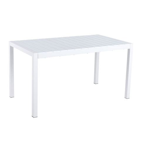 4 Piece Set Of Modern Striped Color- Blocking Single Chairs With Long Table