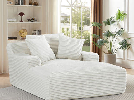 Cloudline - Oversized Chaise Lounge, Modern Comfy Couch With Full Foam Cushioning, Cozy Sleeper Sofabed