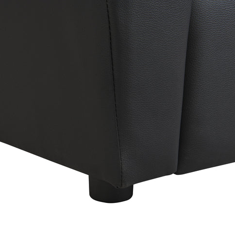 Sally Deluxe Kids Recliner Chair With Cup Holder - Black
