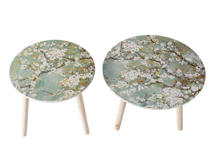 Nature-Inspired Side Tables (Set of 2)