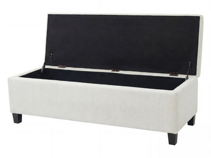 Upholstered Storage Ottoman Bench