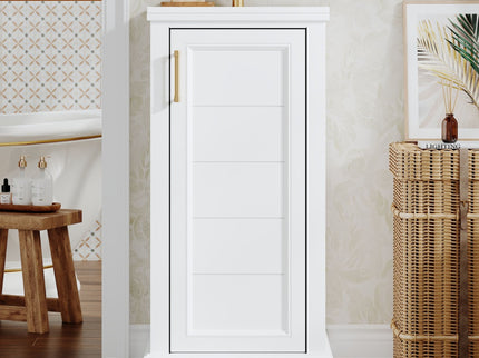 Bathroom Vanity With Sink, Soft Close Door, Adjustable Shelf, Freestanding Single Unit - White