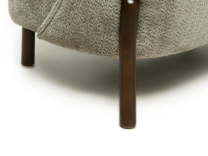 Nordic Chair Laid Back Loveseats With Curved Backres, No Armrests