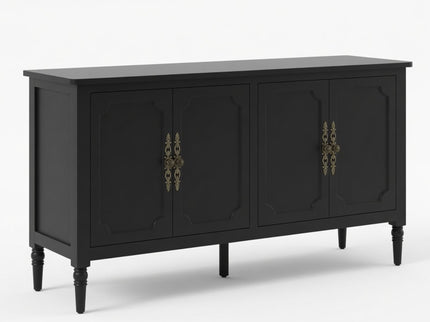 Vintage Buffet Cabinet With Adjustable Shelves