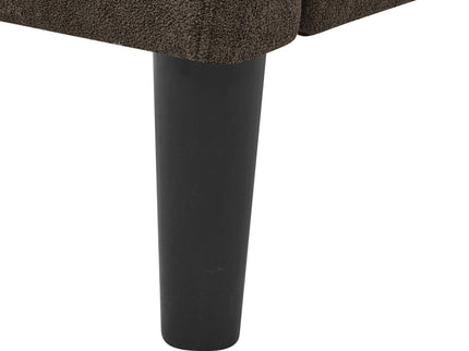 Tufted Loveseat - Dark Brown