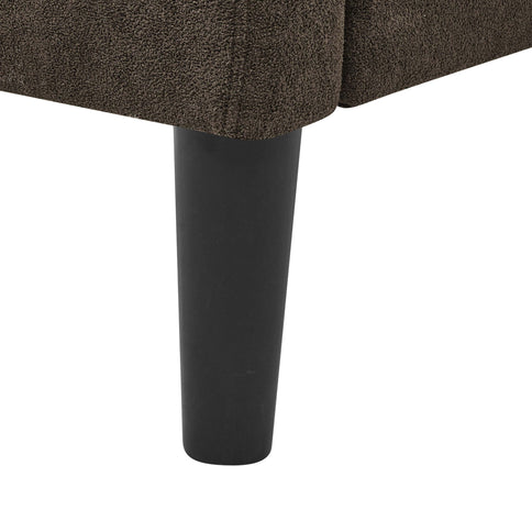 Tufted Loveseat - Dark Brown