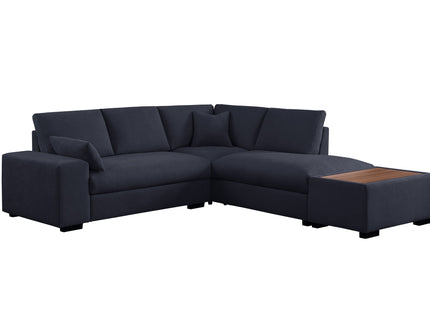 Joshua - 100" Sectional Sofa with Right Facing Chaise and Console Ottoman