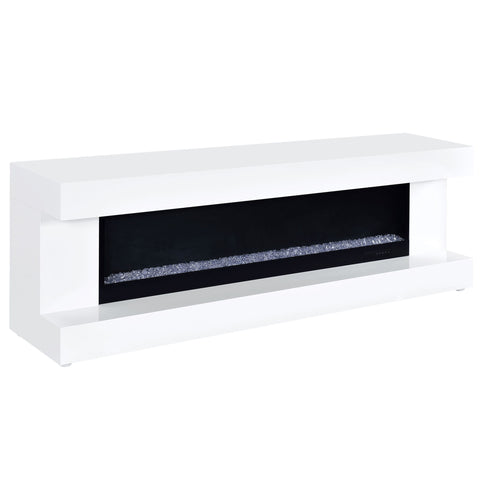 TV Stand Fireplace Console With Bluetooth Speaker