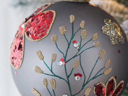 Glass Decorative Hanging Ball Christmas Tree Ornaments For Holiday Party Decorations