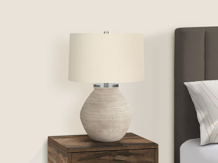 Lighting, Table Lamp, Concrete, Resin, Contemporary - Cream