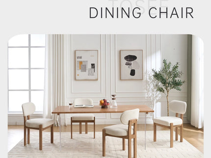 Dining Chairs With Ergonomic Backrest And Adjustable Feet (Set of 2)