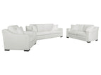 White / 3 Pc. Sofa, Loveseat, Chair