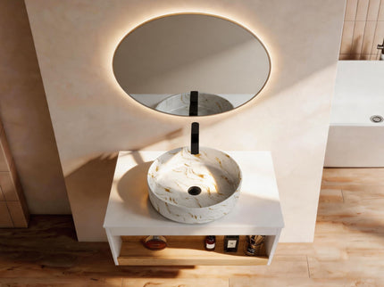 Floating Bathroom Vanity With Vessel Sink