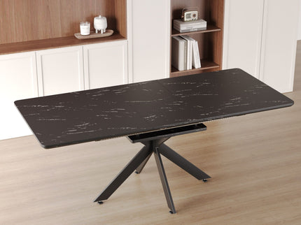 Modern Mid-Century Dining Table Set With Extendable Design