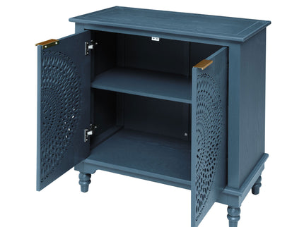 Hollow - Carved 2 Doors Accent Cabinet