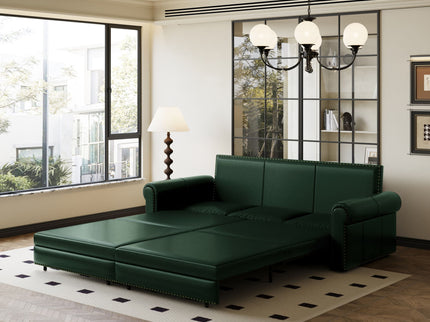 Chesterfield Sofa & Pull Out Bed