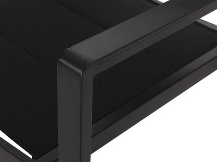 Baird - Outdoor Mesh And Aluminum Dining Chairs - Black