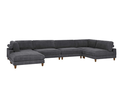 Modern Modular Sectional With Adjustable Back Support