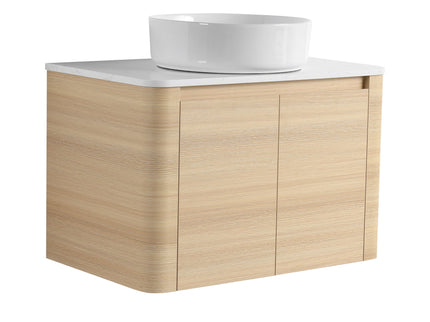 Mounted Bathroom Vanity With Art Sink & 2 Soft Close Doors