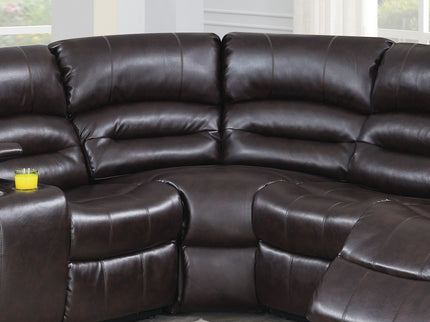 Reclining Sectional Sofa With Console