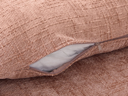 Modern Swivel Barrel Chair With Dual-Layer Cushion