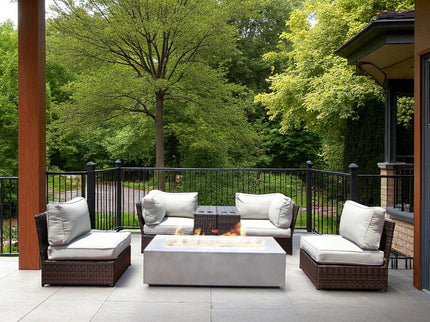 Outdoor Elegance Conversation Set With Fire Pit