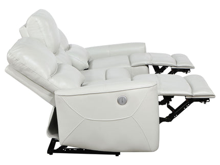Amberly - 3 Piece Power Reclining Sofa Set - Light Gray