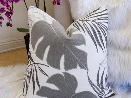Autumn Vibes Leaf Accent Pillow