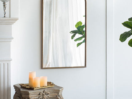 Arch Mirror, Baroque Inspired Wall Decor For Bathroom, Bedroom, Living Room
