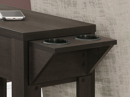 Accent Side Table, Storage, Lamp, Transitional Space-Saving Design