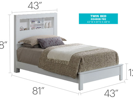 Bed With Transitional Design Stylish