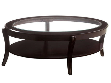 Contemporary Table With Open Lower Shelf