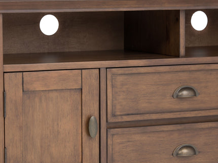 Redmond - TV Media Stand - Rustic Natural Aged Brown