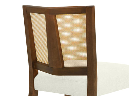 Mid Century Rattan Dining Chair Without Arms Set