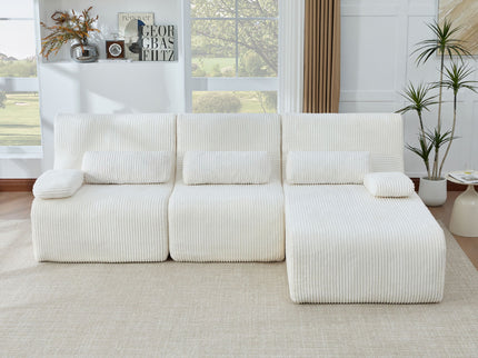 Oversized Sectional Sofa, Living Room Seating With Modular Design