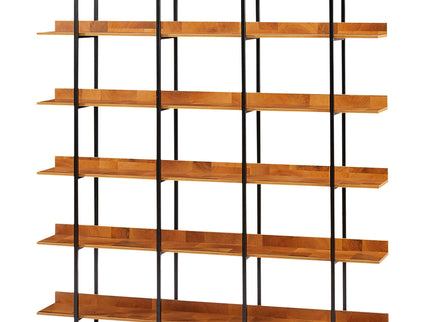 Vintage Industrial 5 Tier Open Bookcase