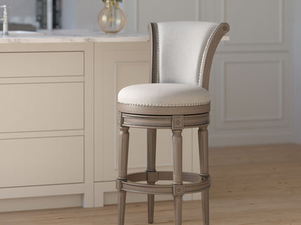 Swivel Barstool With High-Back