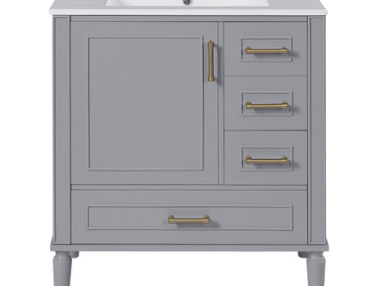 Traditional Bathroom Vanity Set With Soft Close Doors