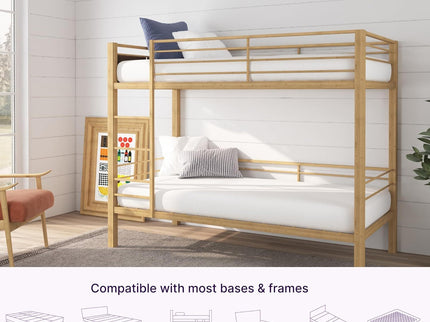 5" Memory Foam Mattress With Responsive Support And Breathable Cover