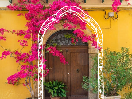 Metal Garden Arch Assemble Freely With 8 Styles Garden Arbor Trellis Climbing Plants Support Rose Arch
