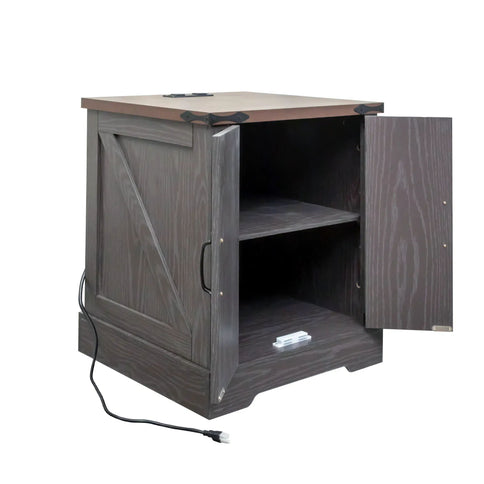 Nightstand With Adjustable Shelf