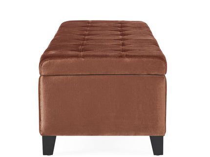 Wendover - Elegant Tufted Storage Bench With Lift-Up Top And Birch Wood Legs