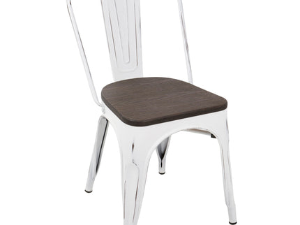 Oregon - IndustrialFarmhouse Stackable Dining Chair (Set of 2)