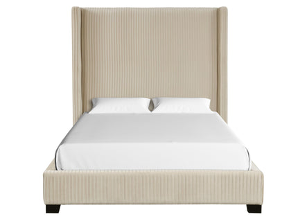 Upholstered Bed, Space-Saving Design
