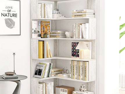 L-Shaped Corner Bookshelf