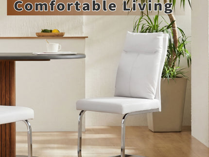 Modern Dining Chair SetWith Soft Cushion Backrest (2 Pieces)