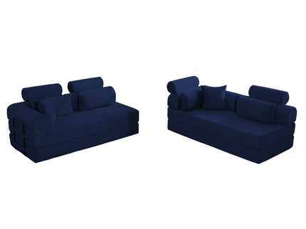 Modern L-Shape Modular Sectional Sofa, Compressed Design