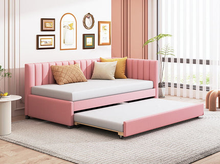 Upholstered Daybed, Sofa Bed Frame, No Box Spring Needed