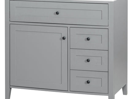 Bathroom Vanity With Sink, Cabinet With 3 Drawers And Adjustable Shelf