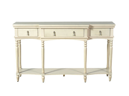 Retro Console Table With 3 Soft Close Drawers